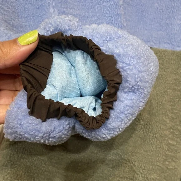 Blue and Green Fleece Sherpa Jacket - Picture 7 of 12